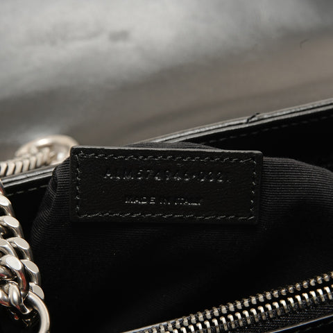 YVES SAINT LAURENT YSL Lulu Leather 2-way Shoulder Bag black WS28256