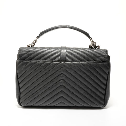 YVES SAINT LAURENT YSL College 2-way Shoulder Bag black WS28258