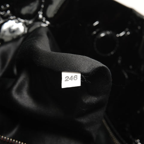Miu Miu PlaChain Patent Tote Bag black WS28259