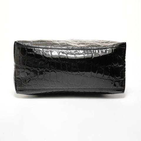 Miu Miu PlaChain Patent Tote Bag black WS28259