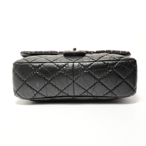 CHANEL Series 23 Matelass Tweed 2-Way Bag Shoulder Bag black WS28261