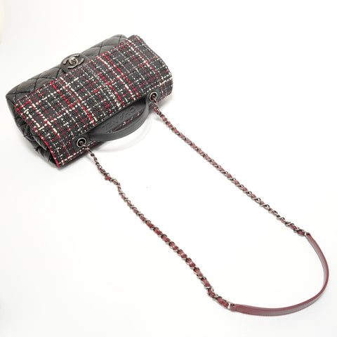 CHANEL Series 23 Matelass Tweed 2-Way Bag Shoulder Bag black WS28261