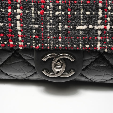 CHANEL Series 23 Matelass Tweed 2-Way Bag Shoulder Bag black WS28261