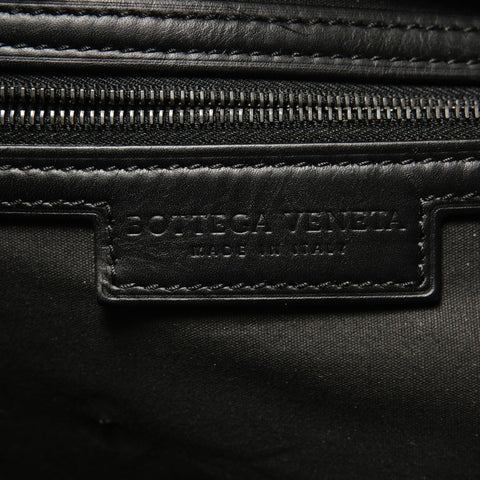 BOTTEGAVENETA INTRECCIATO leather Boston bag black WS28262