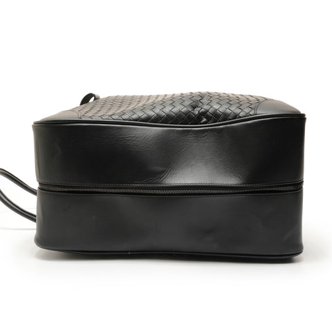 BOTTEGAVENETA INTRECCIATO leather Boston bag black WS28262