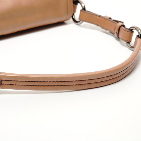 PRADA leather one belt Shoulder Bag Brown WS28264
