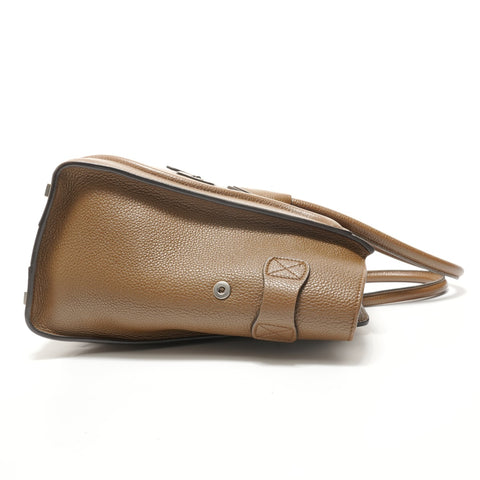 CELINE Luggage Micro Shopper Leather Handbag Brown WS28271