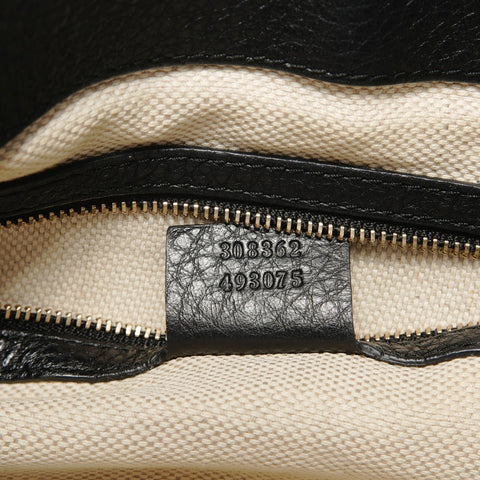 GUCCI Soho Leather 2way Handbag black WS28272