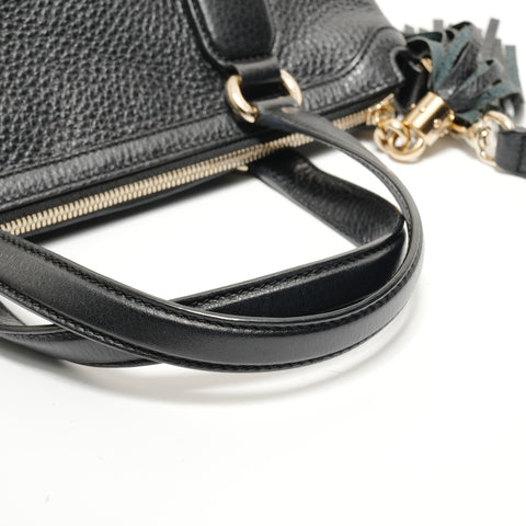 GUCCI Soho Leather 2way Handbag black WS28272