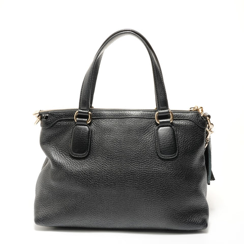 GUCCI Soho Leather 2way Handbag black WS28272
