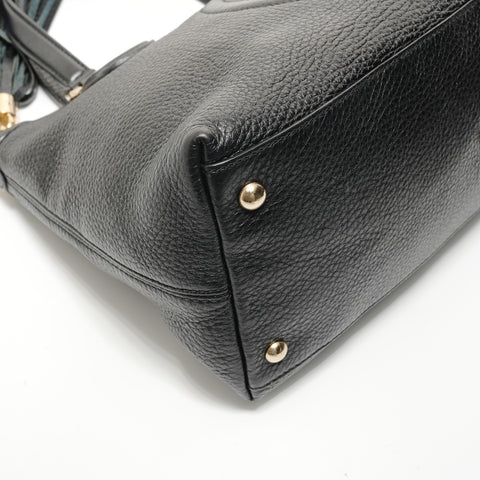 GUCCI Soho Leather 2way Handbag black WS28272