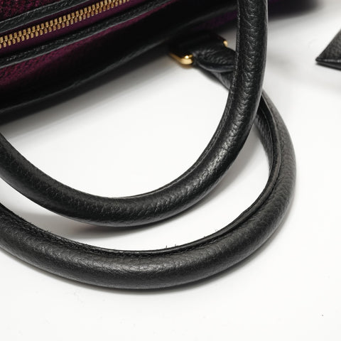 LOEWE Amazona 36 Wool Anagram Handbag purple WS28273