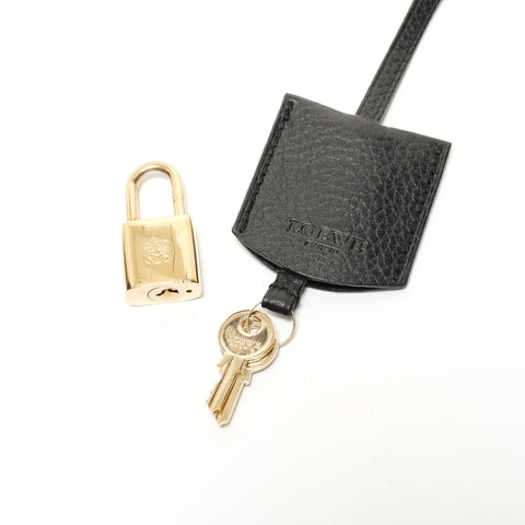 LOEWE Amazona 36 Wool Anagram Handbag purple WS28273