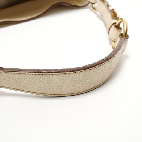 PRADA leather Shoulder Bag white WS28274