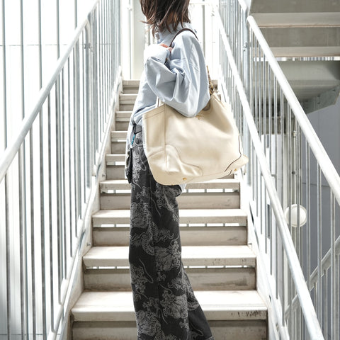 PRADA leather Shoulder Bag white WS28274