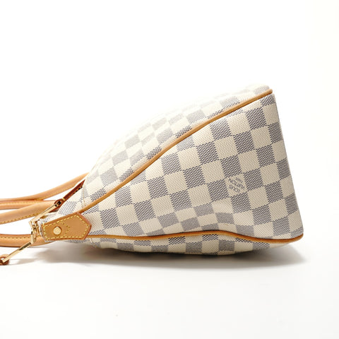 LOUIS VUITTON Damier Azur Figgeri PM, made in 2012. Shoulder Bag white WS28276