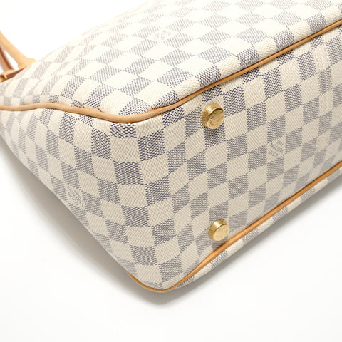 LOUIS VUITTON Damier Azur Figgeri PM, made in 2012. Shoulder Bag white WS28276