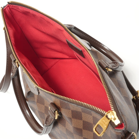 LOUIS VUITTON 2018 Damier Ebene Siena MM Handbag Brown WS28279