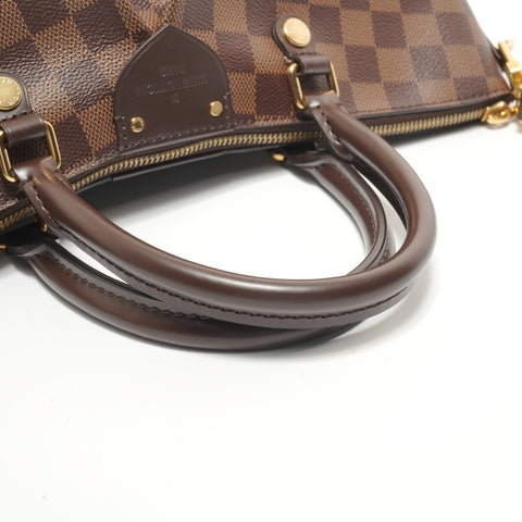LOUIS VUITTON 2018 Damier Ebene Siena MM Handbag Brown WS28279