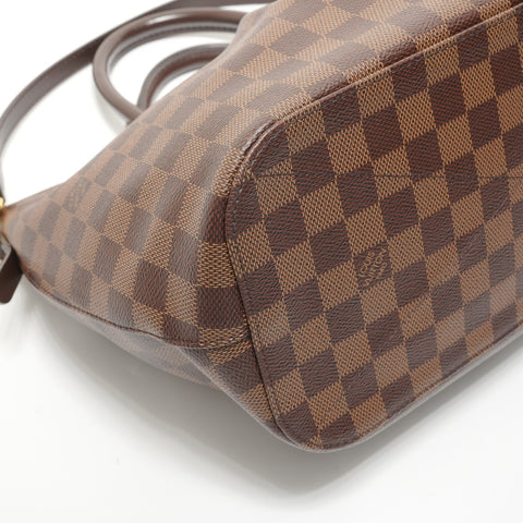 LOUIS VUITTON 2018 Damier Ebene Siena MM Handbag Brown WS28279