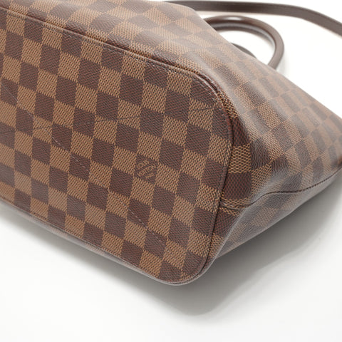 LOUIS VUITTON 2018 Damier Ebene Siena MM Handbag Brown WS28279