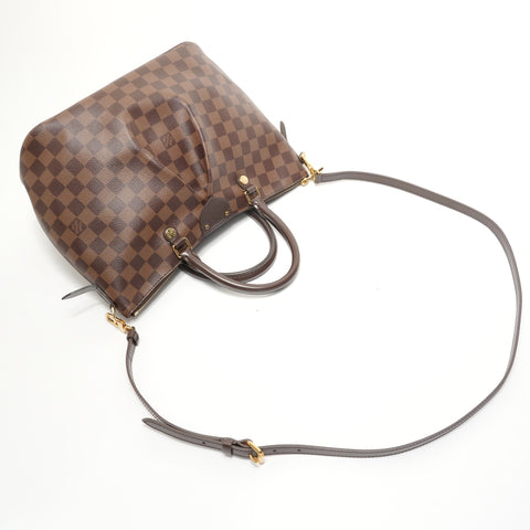 LOUIS VUITTON 2018 Damier Ebene Siena MM Handbag Brown WS28279