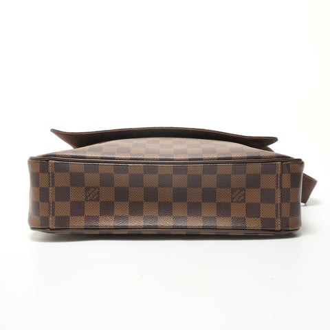 LOUIS VUITTON Shelton MM Damier, made in 2012 Shoulder Bag Brown WS28283