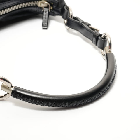 PRADA Nylon triangle logo Shoulder Bag black WS28284