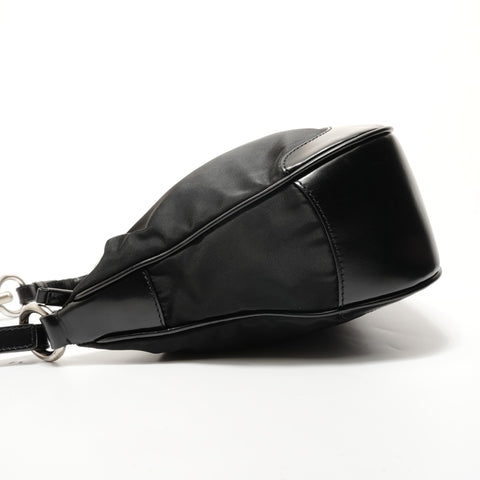 PRADA Nylon triangle logo Shoulder Bag black WS28284