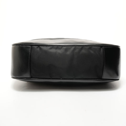 PRADA Nylon triangle logo Shoulder Bag black WS28284