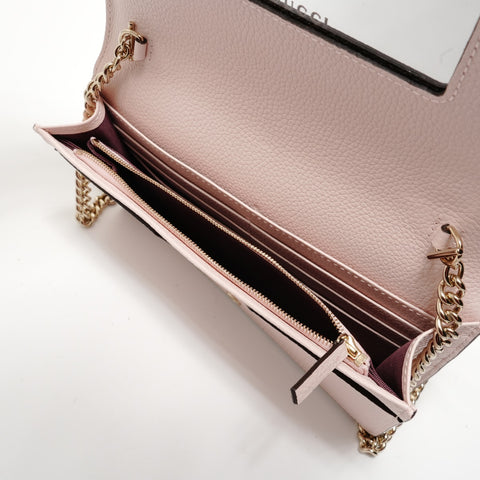GUCCI GG Marmont Chain Wallet GG Supreme Shoulder Bag beige WS28294