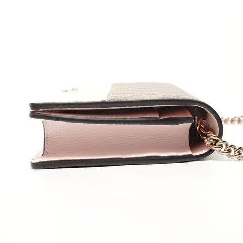 GUCCI GG Marmont Chain Wallet GG Supreme Shoulder Bag beige WS28294