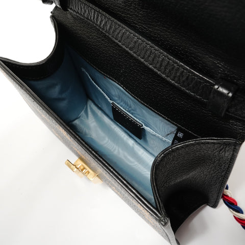 GUCCI Sylvie Bee & Star Mini Bag Handbag black WS28296