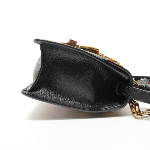 GUCCI Sylvie Bee & Star Mini Bag Handbag black WS28296