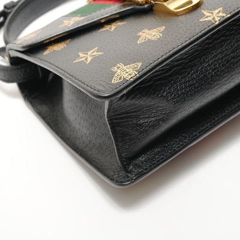 GUCCI Sylvie Bee & Star Mini Bag Handbag black WS28296
