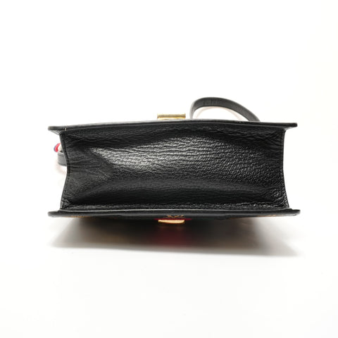 GUCCI Sylvie Bee & Star Mini Bag Handbag black WS28296