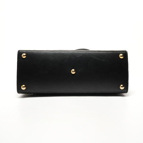 GUCCI Guccissima Padlock Top Handle Bag Handbag black WS28297