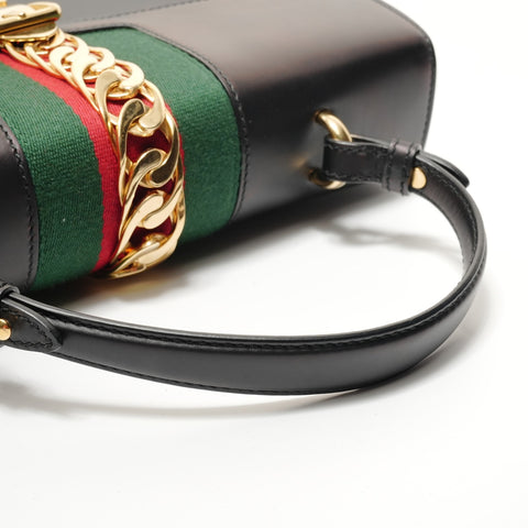 GUCCI sherry line sylvie Handbag black WS28298