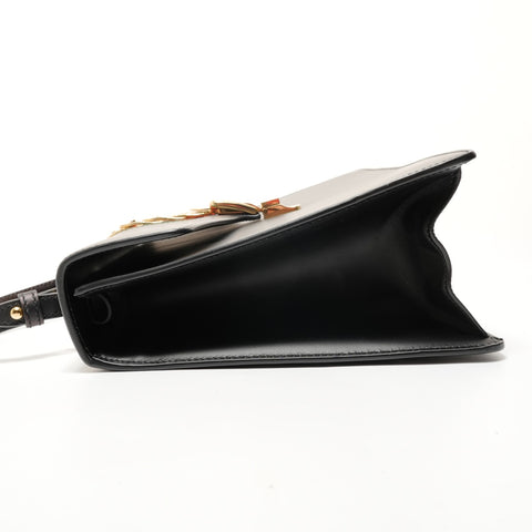 GUCCI sherry line sylvie Handbag black WS28298