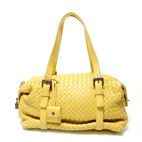 BOTTEGAVENETA INTRECCIATO Shoulder Bag yellow WS28300
