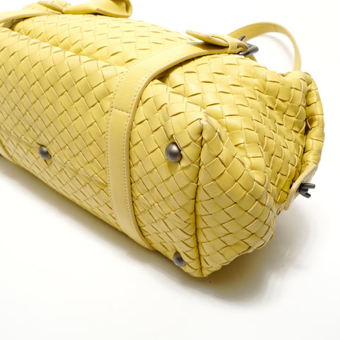 BOTTEGAVENETA INTRECCIATO Shoulder Bag yellow WS28300
