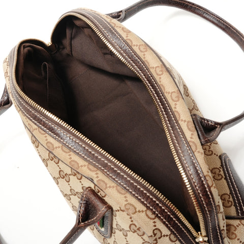 GUCCI GG Canvas Shelly Ribbon Shoulder Bag beige WS28303