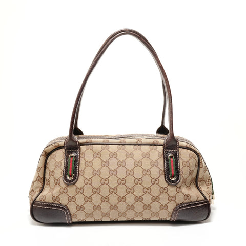 GUCCI GG Canvas Shelly Ribbon Shoulder Bag beige WS28303
