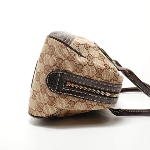 GUCCI GG Canvas Shelly Ribbon Shoulder Bag beige WS28303