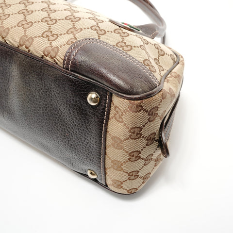 GUCCI GG Canvas Shelly Ribbon Shoulder Bag beige WS28303
