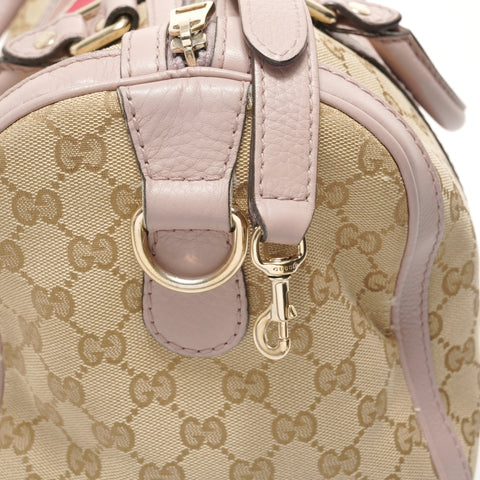 GUCCI GG canvas sherry line Boston bag beige WS28304