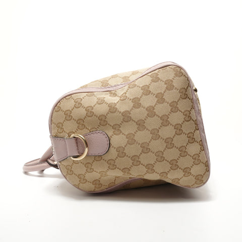 GUCCI GG canvas sherry line Boston bag beige WS28304