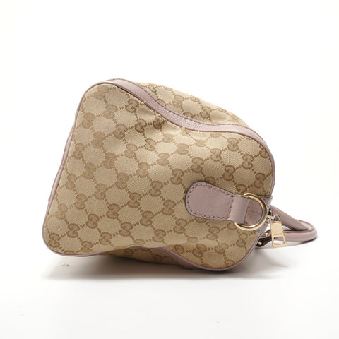 GUCCI GG canvas sherry line Boston bag beige WS28304