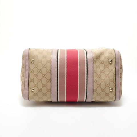 GUCCI GG canvas sherry line Boston bag beige WS28304