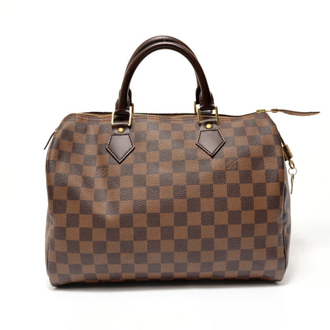 LOUIS VUITTON Damier Speedy 30, manufactured in 2006. Boston bag Brown WS28309